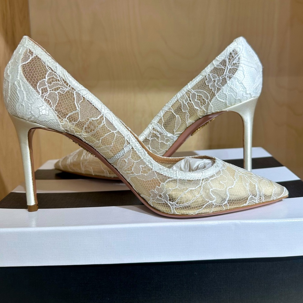 NIB Aquazzura Purist 85mm Bridal Heels size 39